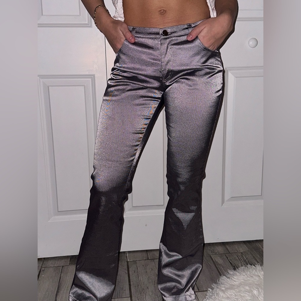 VINTAGE Bootcut Jeans Reflective Y2K